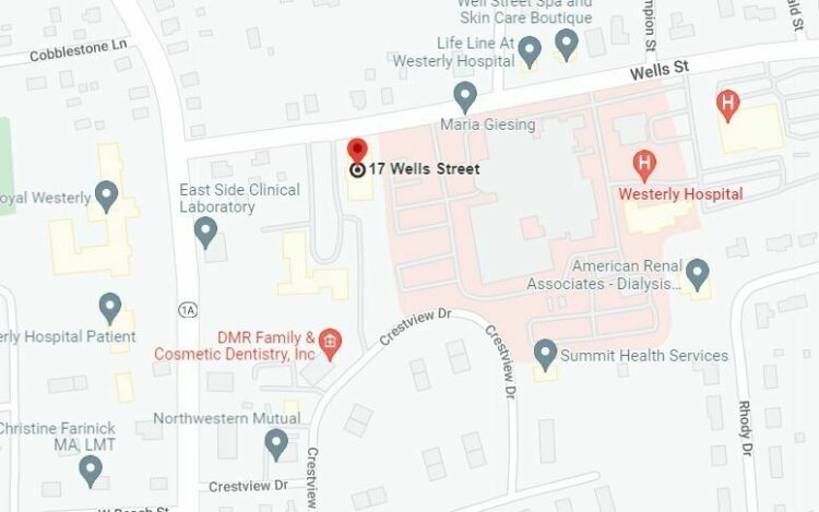 Map 17 Wells Street Westerly